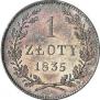1 złoty 1835 year