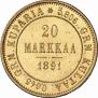 20 markkaa 1891 year