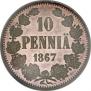 10 pennia 1867 year