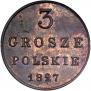 3 grosze 1827 year