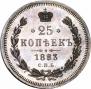25 kopecks 1883 year