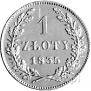 1 złoty 1835 year