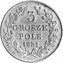 3 grosze 1831 year