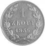 1 złoty 1835 year