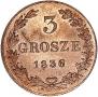 3 grosze 1836 year