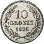 10 groszy 1835 year