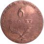 6 groszy 1813 year
