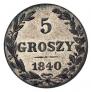 5 groszy 1840 year
