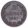3 grosze 1837 year