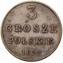 3 grosze 1827 year