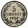 5 groszy 1835 year