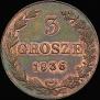 3 grosze 1836 year