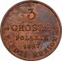 3 grosze 1827 year