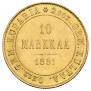 10 markkaa 1881 year