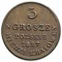 3 grosze 1827 year