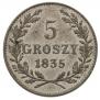 5 groszy 1835 year
