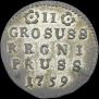 2 grosze 1759 year