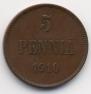 5 pennia 1910 year