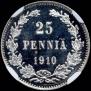 25 pennia 1910 year