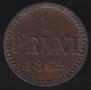 1 penni 1869 year