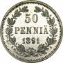50 pennia 1891 year