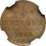 1/4 копейки 1884 года