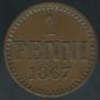 1 penni 1867 year
