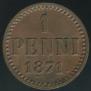 1 penni 1871 year