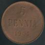 5 pennia 1901 year