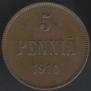 5 pennia 1910 year