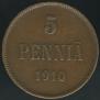 5 pennia 1910 year