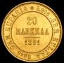 20 markkaa 1891 year