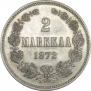 2 markkaa 1872 year