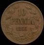 10 pennia 1866 year