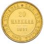 20 markkaa 1891 year