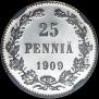 25 pennia 1909 year