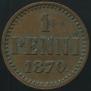 1 penni 1870 year