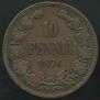 10 pennia 1876 year