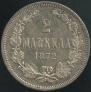 2 markkaa 1872 year