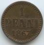 1 penni 1867 year