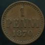 1 penni 1870 year