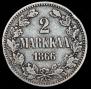 2 markkaa 1866 year