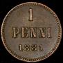 1 penni 1881 year