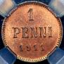 1 penni 1911 year