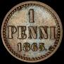 1 penni 1865 year