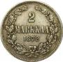 2 markkaa 1872 year