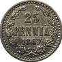 25 pennia 1867 year
