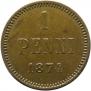 1 penni 1874 year