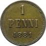 1 penni 1881 year