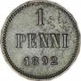 1 penni 1892 year